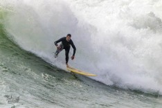 Surfing at Cobden Beach