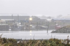Greymouth Port in Fog