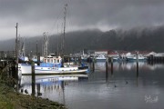 Port of Greymouth in Rain