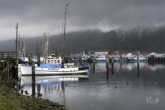 Port of Greymouth in Rain