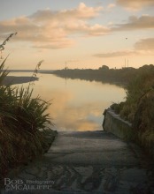 Hokitika River at Sunset