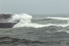 Grey River Mouth in Storm