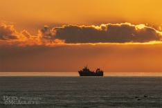 Fishing boat in Sunset
