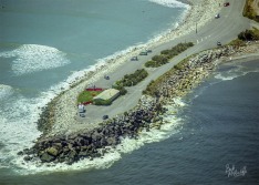 Shipwreck Point from the air